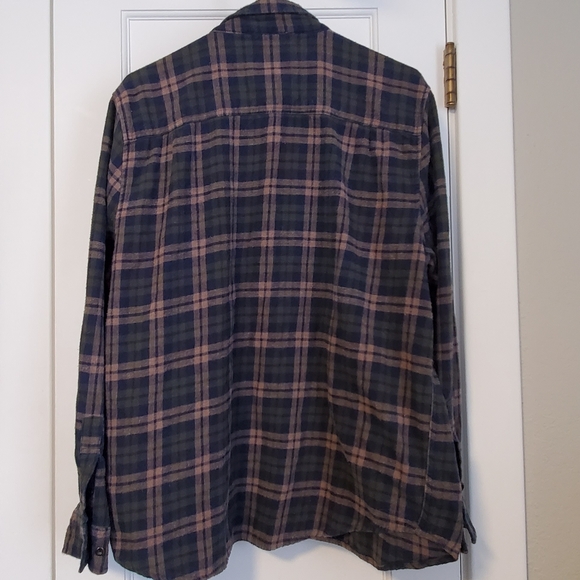 Coleman XL Plaid blue/green flannel long sleeve shirt X-Large Outdoors Camping - Picture 2 of 4